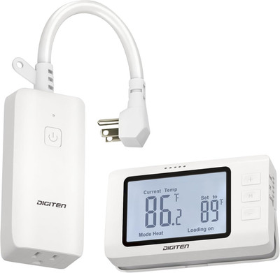 Wireless Thermostat Outlet Temperature Controlled Outlet with Power Cord for Hea