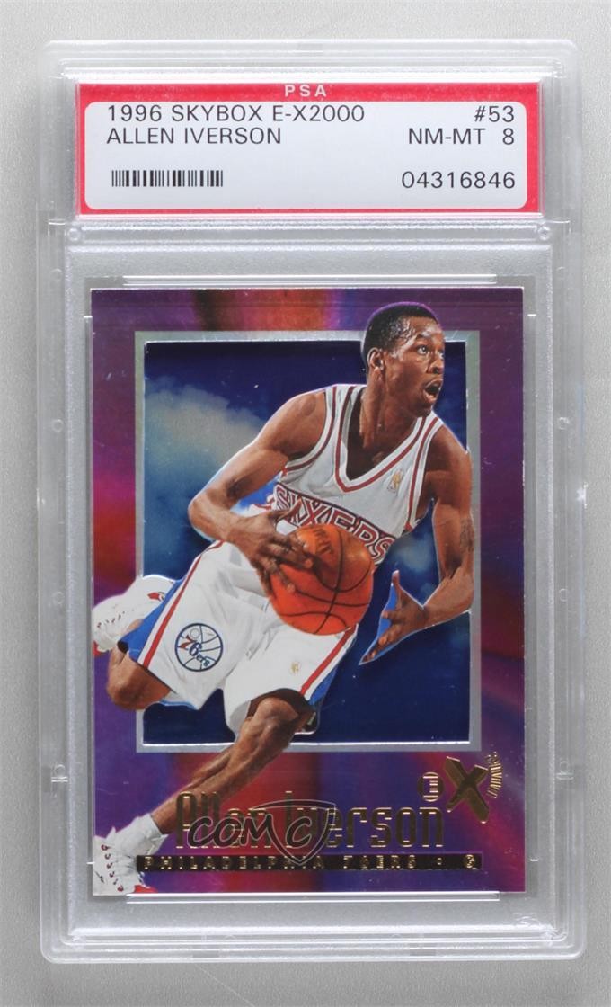 1996-97 Skybox E-X2000 Allen Iverson #53 PSA 8 HOF 0u6a