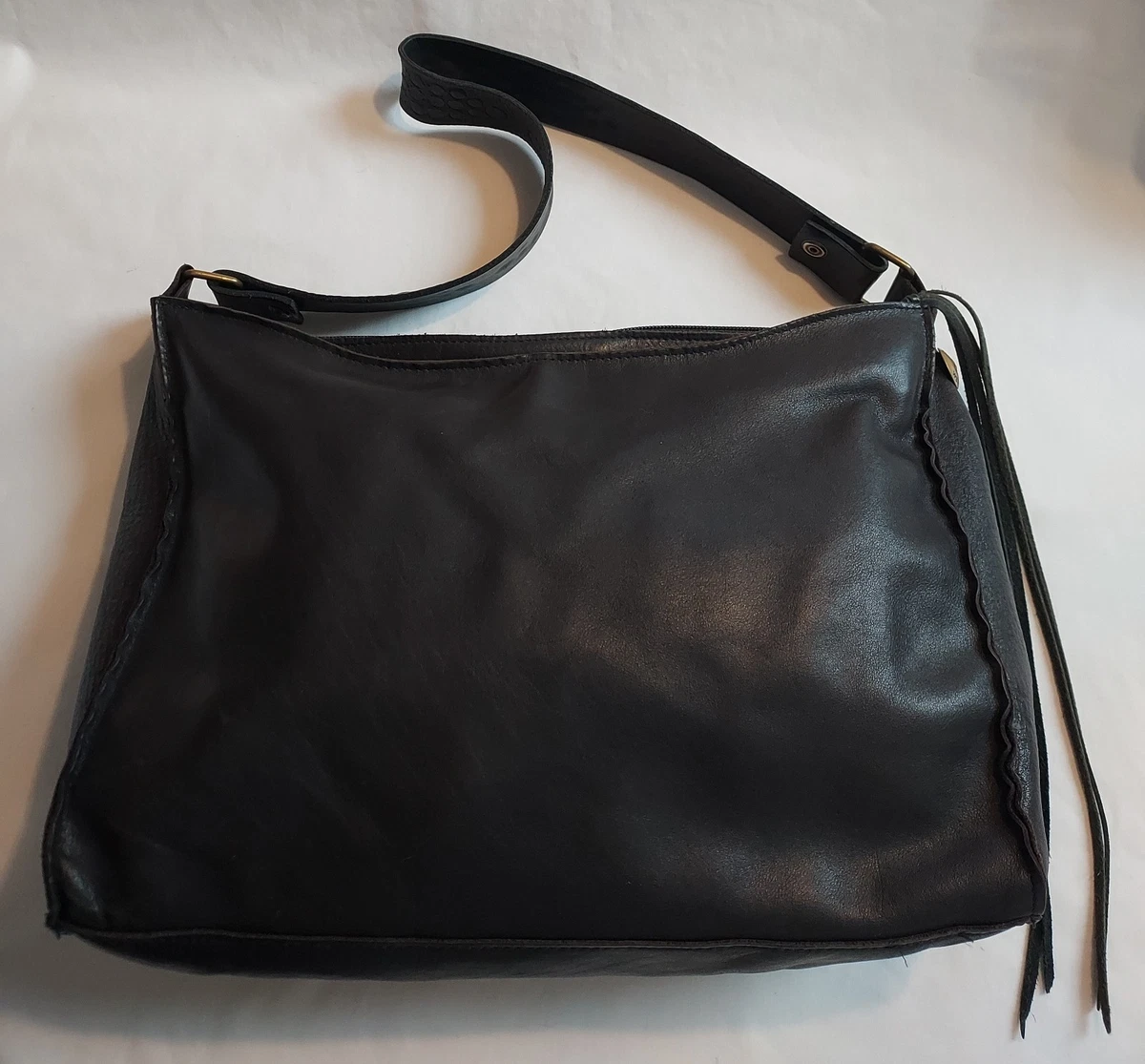 Two Bar West Leather Exterior Shoulder Bag Bags & Handbags for