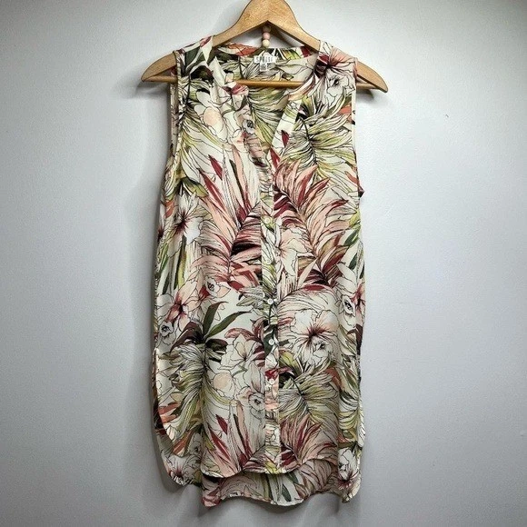 Our Button Front Plants Prnt Smock Blouse s such a vbe | Dtsy