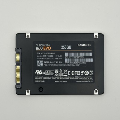 Samsung 860 EVO 250GB 2.5 Inch SATA III SSD Internal Solid State Drive OEM