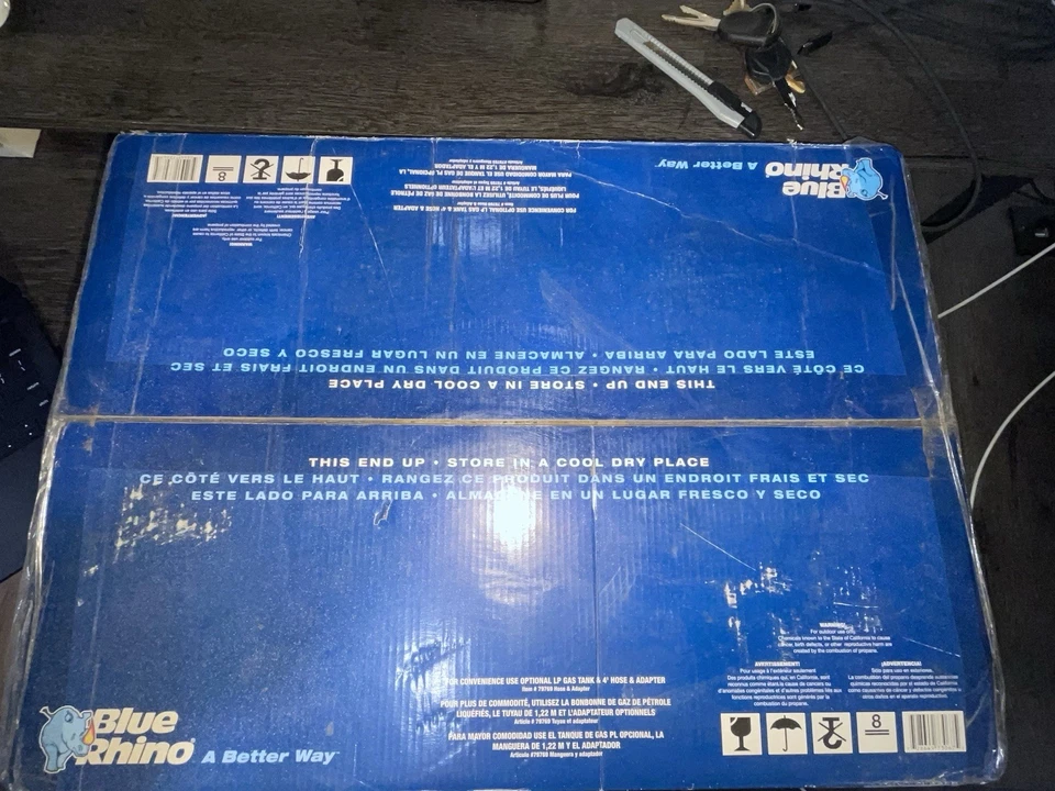 Parrilla de barbacoa de gas LP portátil Blue Rhino 10 000 BTUS 343 PIES CUADRADOS ÁREA DE COCCIÓN Foto 2 de 3