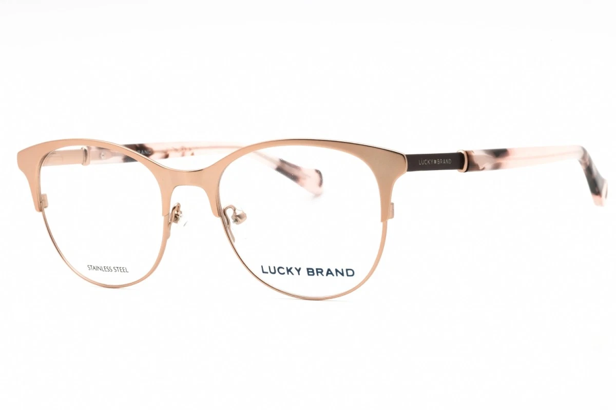 Lucky Brand VLBD128 Blush Teal Eyeglasses Frames Cat Eye Metal Full Rim Lucky Brand D717 BLUE 47-14-125 Dark Blue Metal Full Rim  main image 3