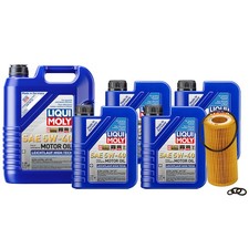 9L Liqui Moly Leichtlauf High Tech 5W40 Mann Engine Oil Change Kit for W221 S600