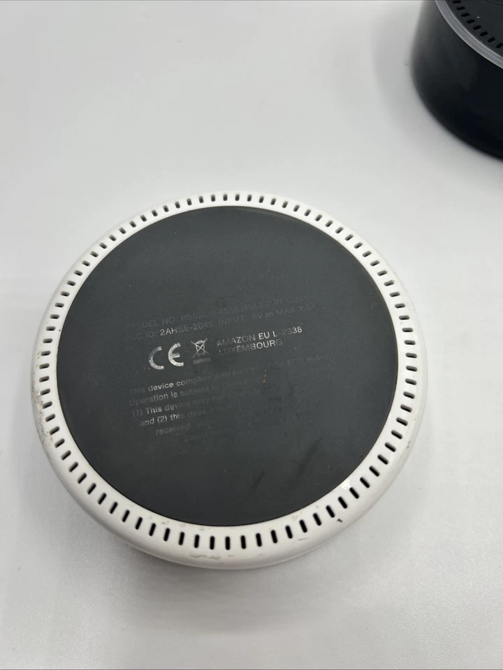 Lot Of 2 Amazon Echo Dot 2nd Generation Smart Speaker RS03QR  - NO CORD - Image 3 of 4