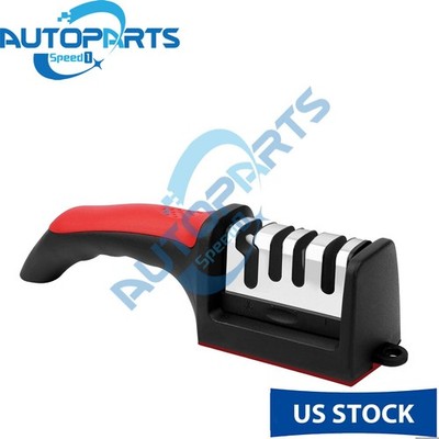 4 in1 Knife Sharpener for Ceramic & Steel Knives Scissors (4-Stage)