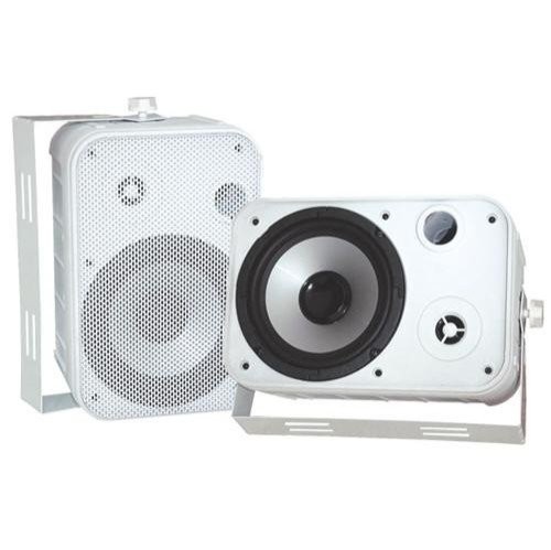Pyle Wired 6.5" Indoor/Outdoor Waterproof Speakers (Pair) - White PDWR50W - Picture 10 of 10