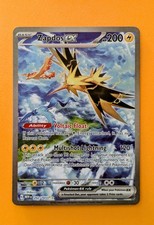Zapdos ex 202/165 Scarlatto e Viola 151 Illustrazione Speciale Pokémon Raro TCG