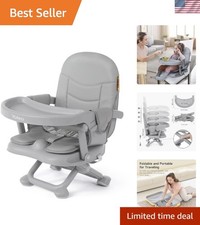 Baby High Chair Booster Seat for Dining Table, Foldable High Chairs with Adju...