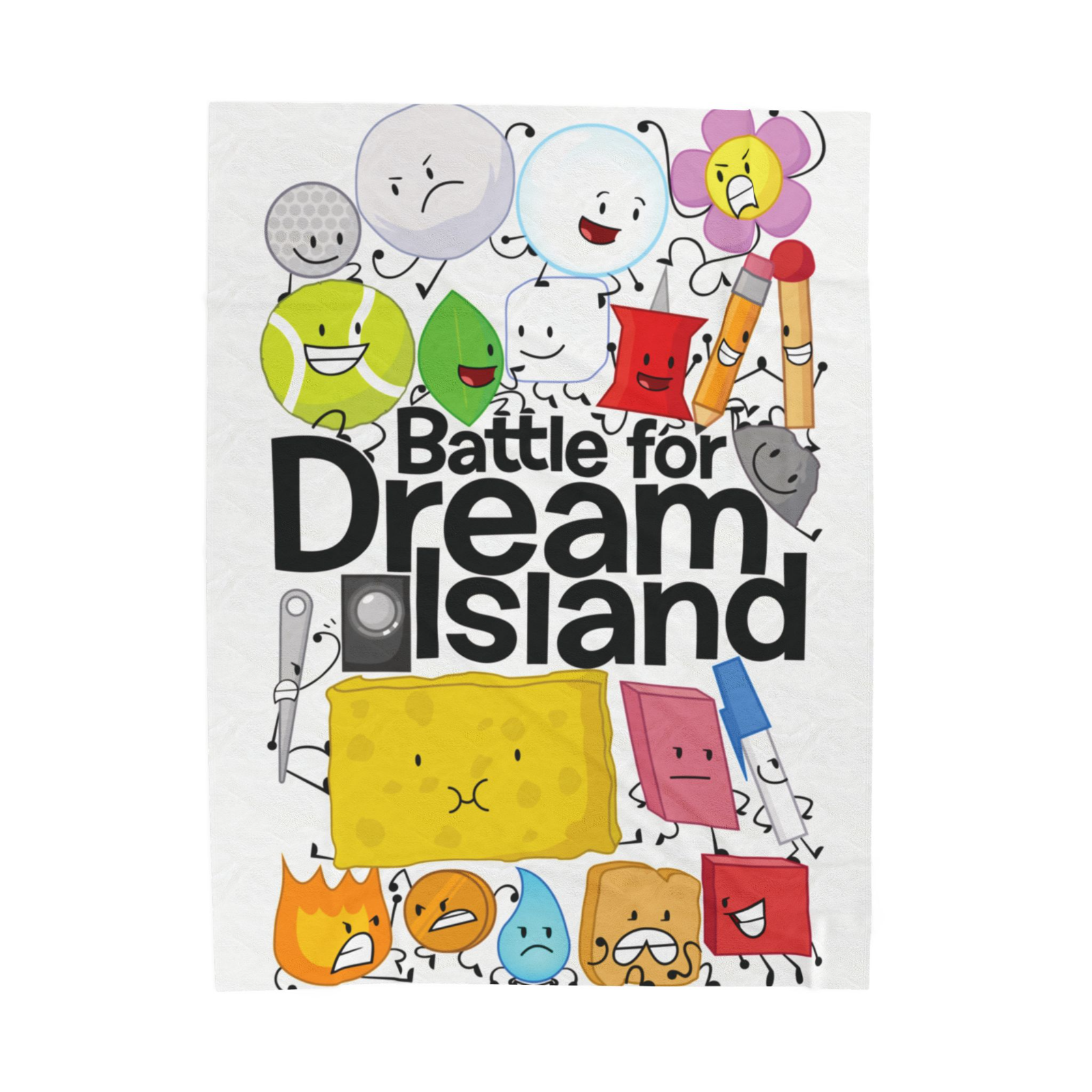 Battle for Dream Island Plush Blanket Gift | Soft Velveteen Cozy Throw
