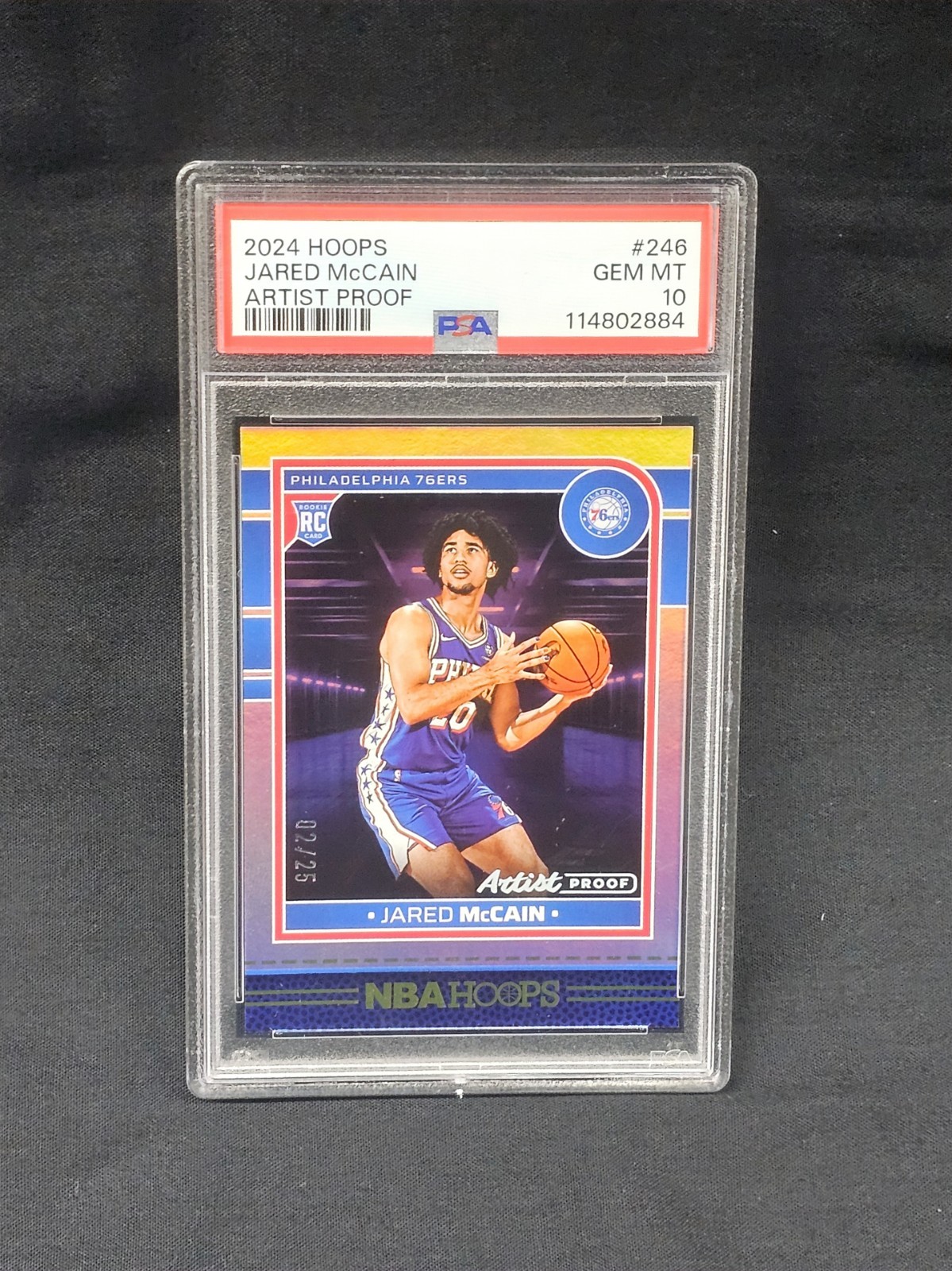 2024-25 Panini NBA HOOPS Rookies Jared McCain #246 Artist Proof /25 RC POP 1💥