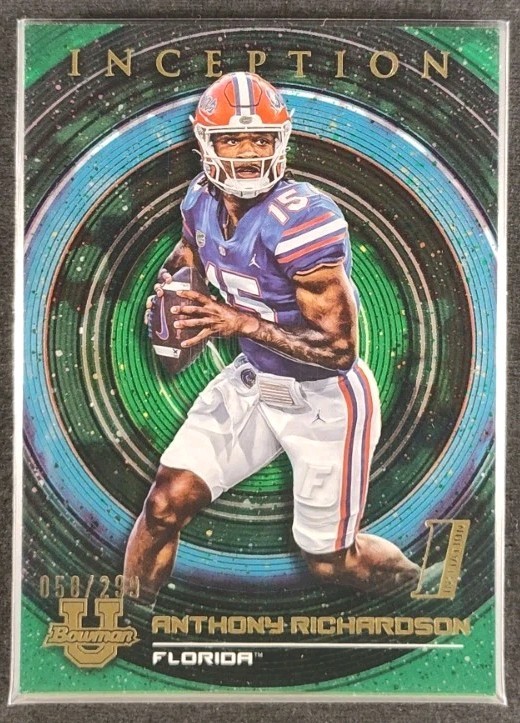 2022-23 Bowman Inception Green Foil #74 Anthony Richardson Rookie 058/299