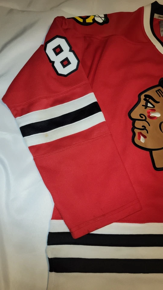 Джерси Reebok НХЛ Chicago Blackhawks No81 Marian Hossa размер большой мужская/пятна - Изображение 3 из 4