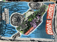 Grave Digger Monster Truck Monster Jam Fleece, 62" x 44" Throw Blanket Tapestry