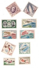 10 1950 S-1964 MONACO STAMP OLYMPICS AIRMAIL SOCCER ROOSEVELT IMMACULATE SH