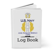US Navy Judge Advocate General's Corps JAG Log Book Emblem Journal