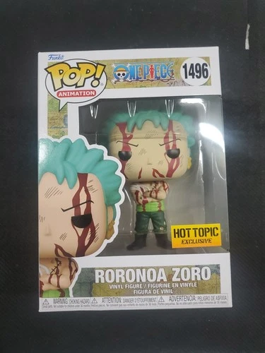 Funko Pop! One Piece Roronoa Zoro #1496 Hot Topic Exc Figure W/Pop Protector