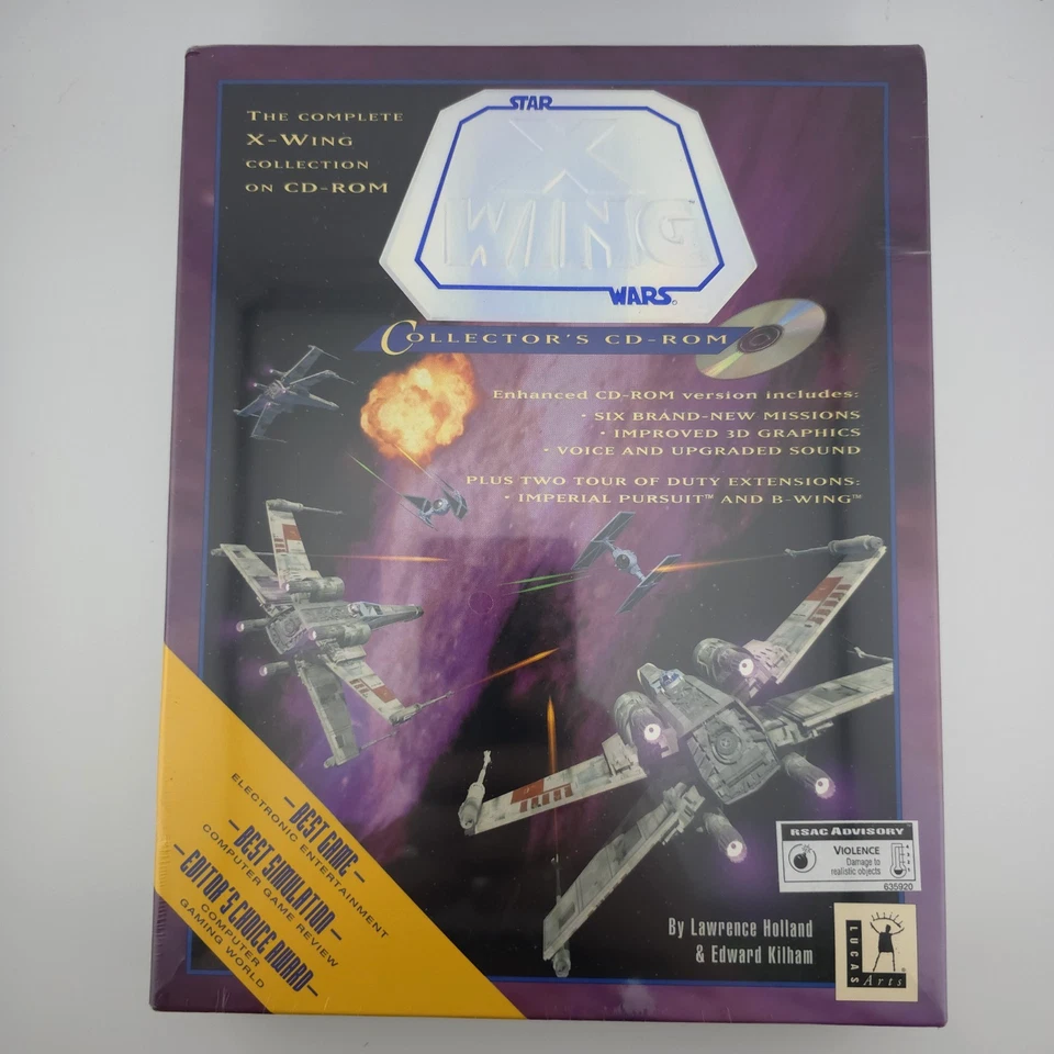 Star Wars: X-Wing - Collector's CD-ROM, 1994, Big Box, New & Sealed - Image 2 of 4