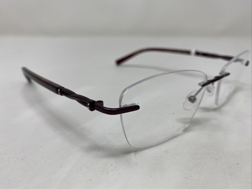 Airlock Pure TULA 203 505 52-18-140 Violet Rimless Metal Eyeglasses Frame LM55 - Picture 3 of 8
