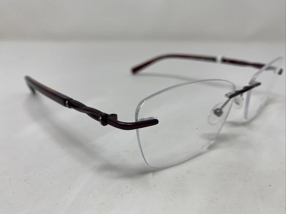 Armação de óculos Airlock Pure TULA 203 505 52-18-140 violeta sem aro metal LM55 - Imagem 3 de 4