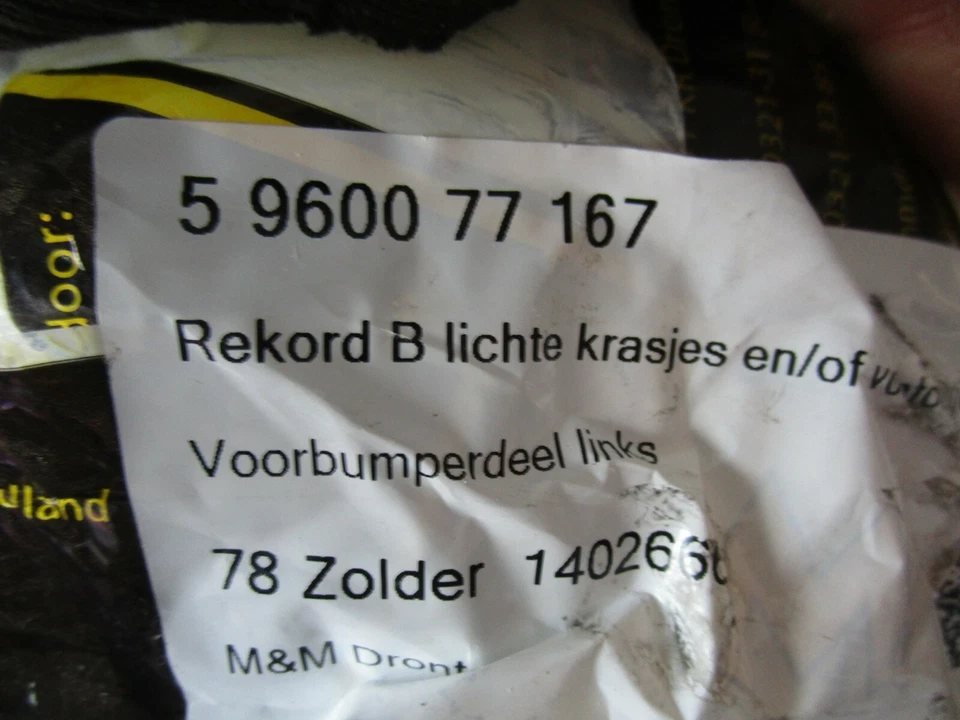 Opel Rekord A B Chrom Stoßstange links vorne front bumper left NEU Orig 1402660 - Bild 4 von 4