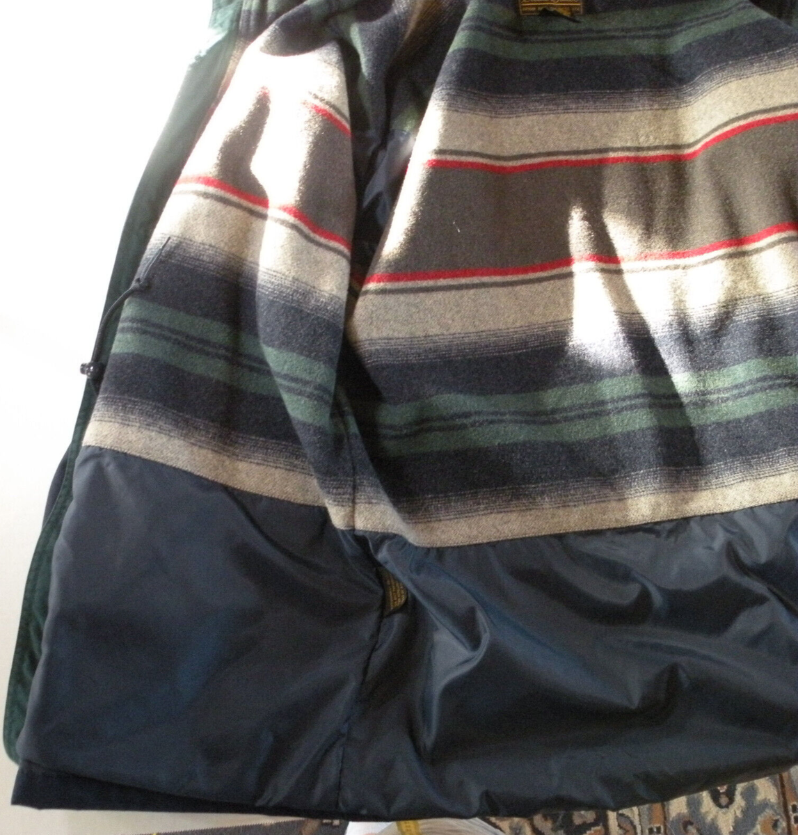 Eddie Bauer Vintage 90s Wool Lined Mountain Parka Blue Men's XL