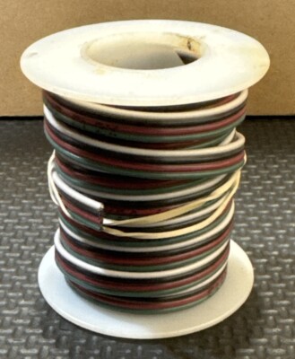 Approximately 12 FT 4 Conductor 24 AWG Type CL2X Wire | Multicolor HTF