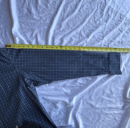 Duluth Trading Co Wrinkle Fighter Long Sleeve Button Down M ,Sz L Plaid Trim Fit - Picture 5 of 15
