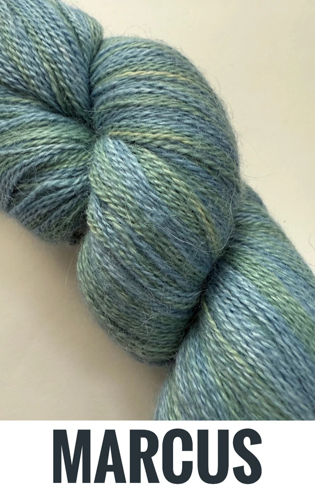 Natural Dye Studio 'Angel' Baby Alpaca, Cashmere and Silk Hand Dyed 2 Ply Lace - Image 4 of 4
