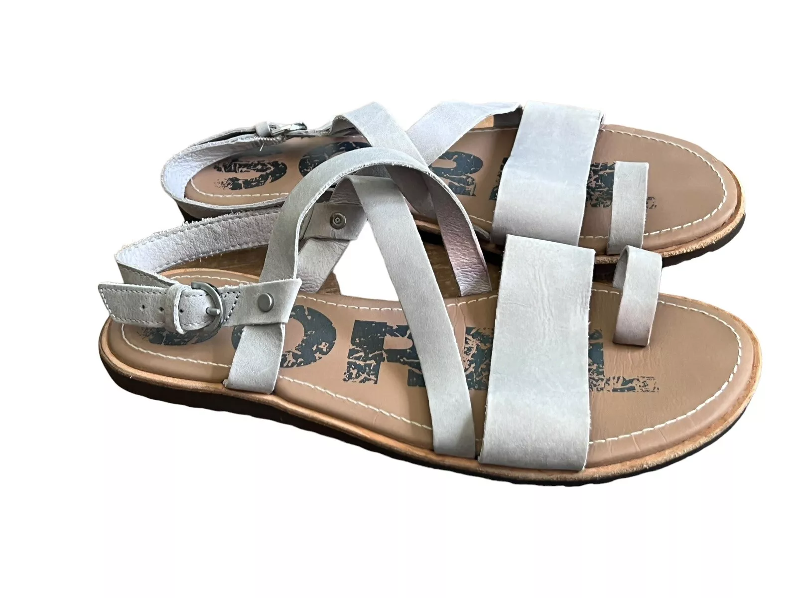 sorel ella criss cross leather shoes