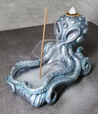Nautical Cthulhu Octopus Sea Monster Backflow Incense Cone And Stick Holder