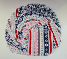 Cloth Wipe 20 Baby Flannel 8"x8" Girl Boy Adult Winter Sweater Red 1 or 2 Ply