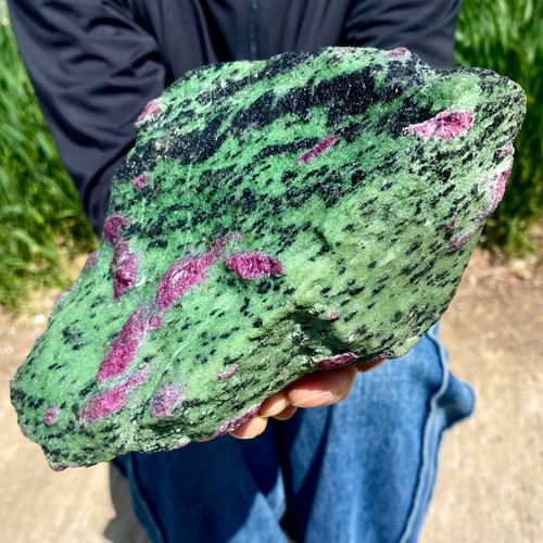 6.06LB Natural green Ruby zoisite (anylite) crystal Chakra mineral Healing Energ - Picture 13 of 13