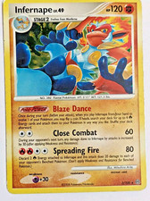 Pokemon:  Infernape LV 49 3/100 Rare Holo. Stormfront. HP