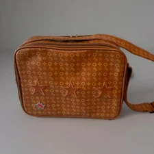 Vintage Silver Star Casting Company Make Up Sachel With Shoulder Strap