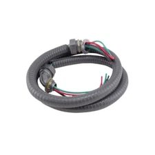 Mini Split AC Liquid tight flexible electrical whip 1/2" x 6' long 10AWG