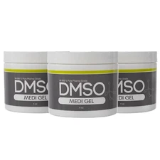 DMSO Gel 4 oz. "3 Jar Special" Non-diluted 99.995% Low odor Dimethyl Sulfoxide