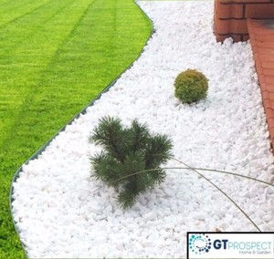 Details About Decorative Marble White Stones Gravel Chippings Landscape Garden