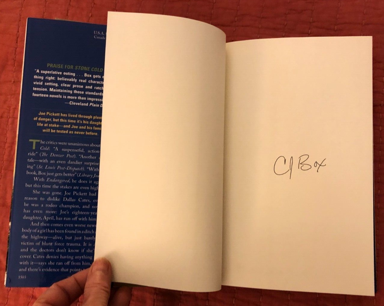 Lot of 16 C. J. Box Books Joe Pickett Series1 SIGNEDEndangered6HC