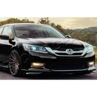 FIT 2013-2015 HONDA ACCORD SEDAN HFP STYLE PAINTED BLK FRONT BUMPER SPOILER LIP