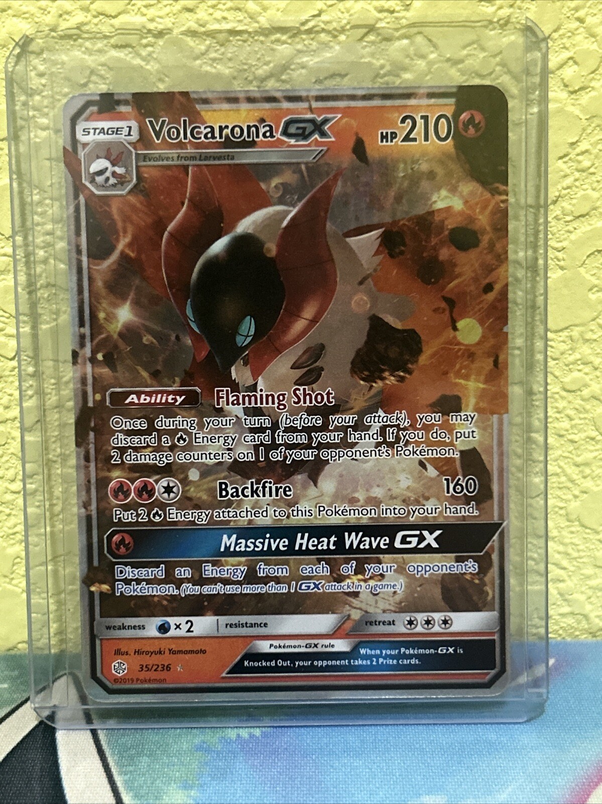Volcarona GX 35/236 Sm-Cosmic Eclipse Holo