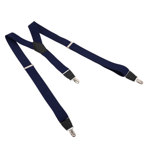 Men Braces Y Style Metal Clips One Size Adjustable Suspenders Trouser Braces - Picture 40 of 49