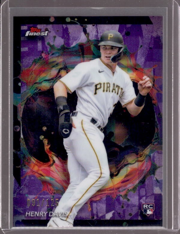 HENRY DAVIS 2024 Topps Finest Rare #289 Purple Refractor Rookie RC #091/125
