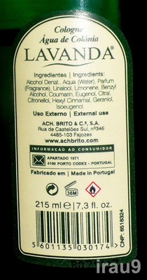 eau de cologne lavanda ach brito