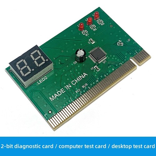 PCI Motherboard Diagnostic Card Computer Fault Test Card Desktop 2- Bit - Afbeelding 2 van 5