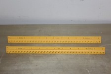 Lot of 2 Vintage Dietzgen 11626 Architect Drafting Triangular Ruler 12" Wood