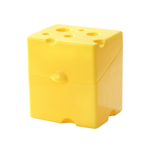 Flip Cover Cheese Box Kitchen Tools Supplies Cheese Slice Container Portable - Picture 5 of 8
