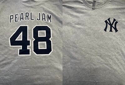 PEARL JAM SHIRT XL NY YANKEES STADIUM 2022 #48 ANTHONY RIZZO CUBS