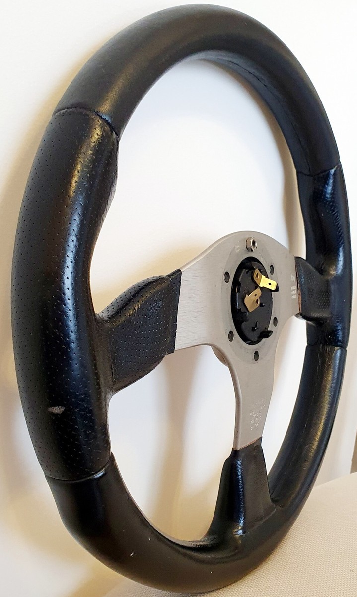 Amazon.com: Momo RCE35BK1B Race 350 mm Leather Steering