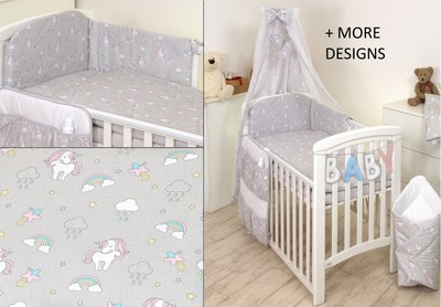 unicorn cot bedding set